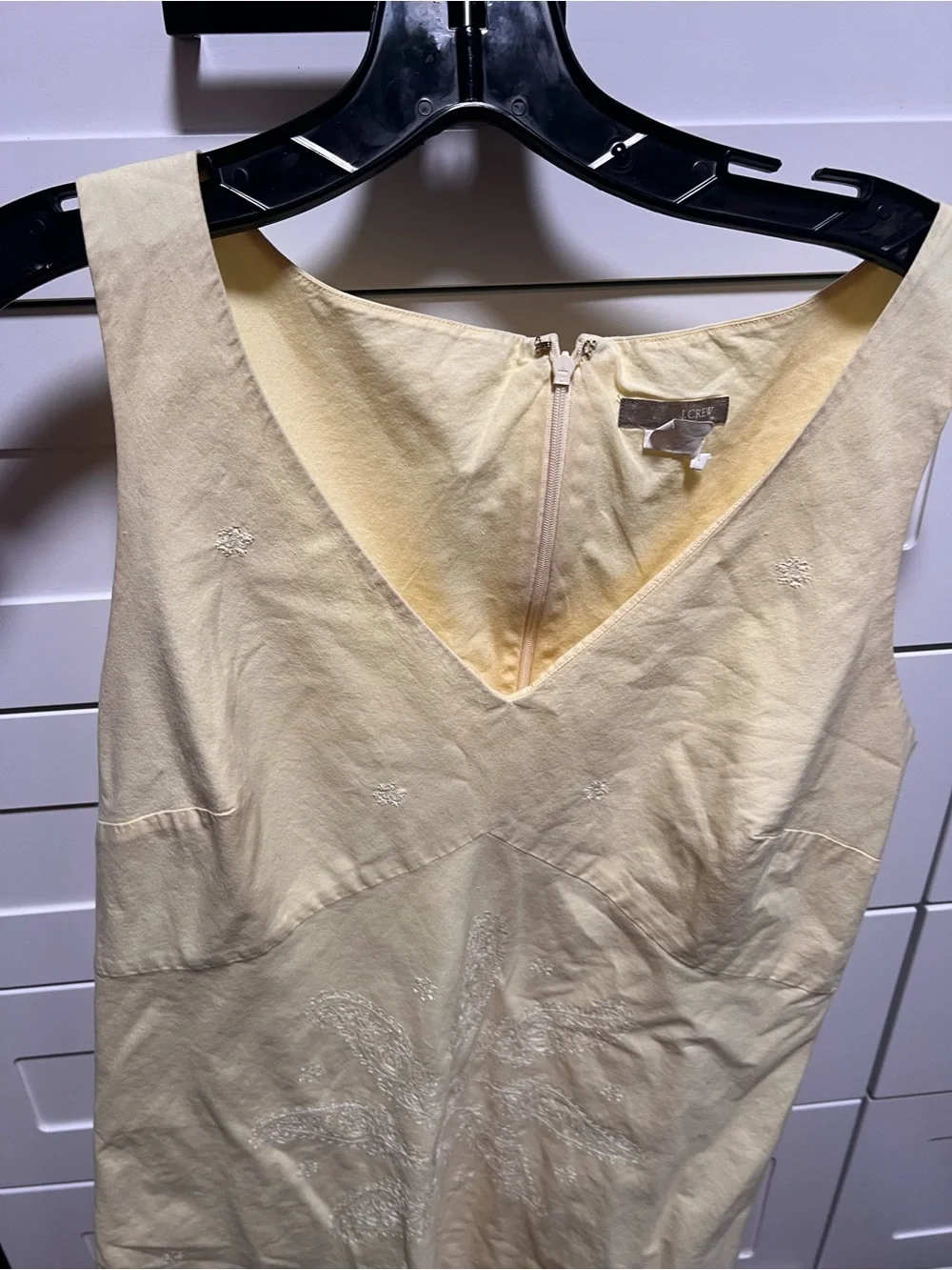 J. Crew Pale butter Yellow Sleeveless Mini Dress (D5)